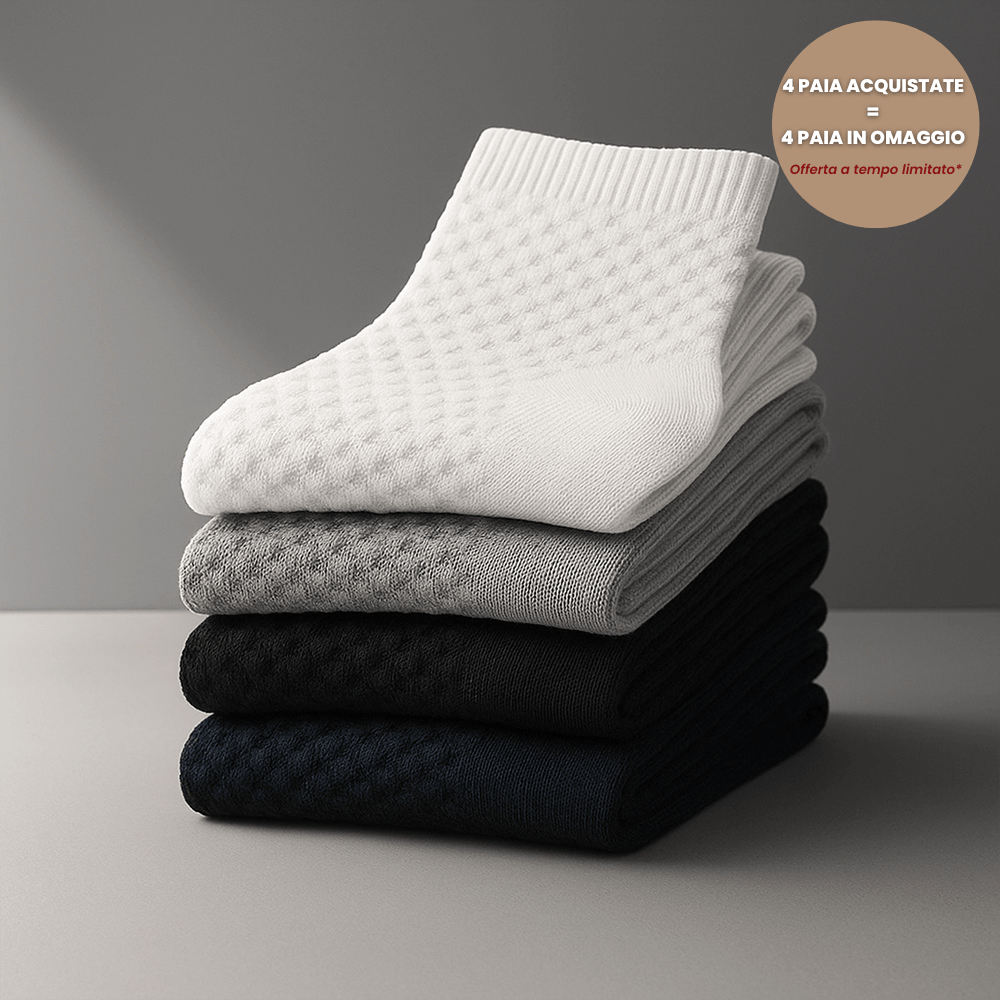 Calze Corte Alessio in Bambù Premium – Piedi Sani e Senza Odori